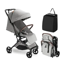 Lightweight Baby Travel Stroller with Carbon Fiber Frame, Compact & Airplane-...