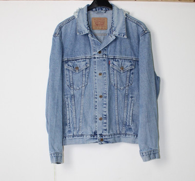 Jeansjacke LEVI'S 70503 Gr. XL Gebraucht (Sg86) Denim Vintage Über Unisex