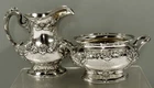 Gorham Sterling Silver Tea Set    1894 HAND DECORATED