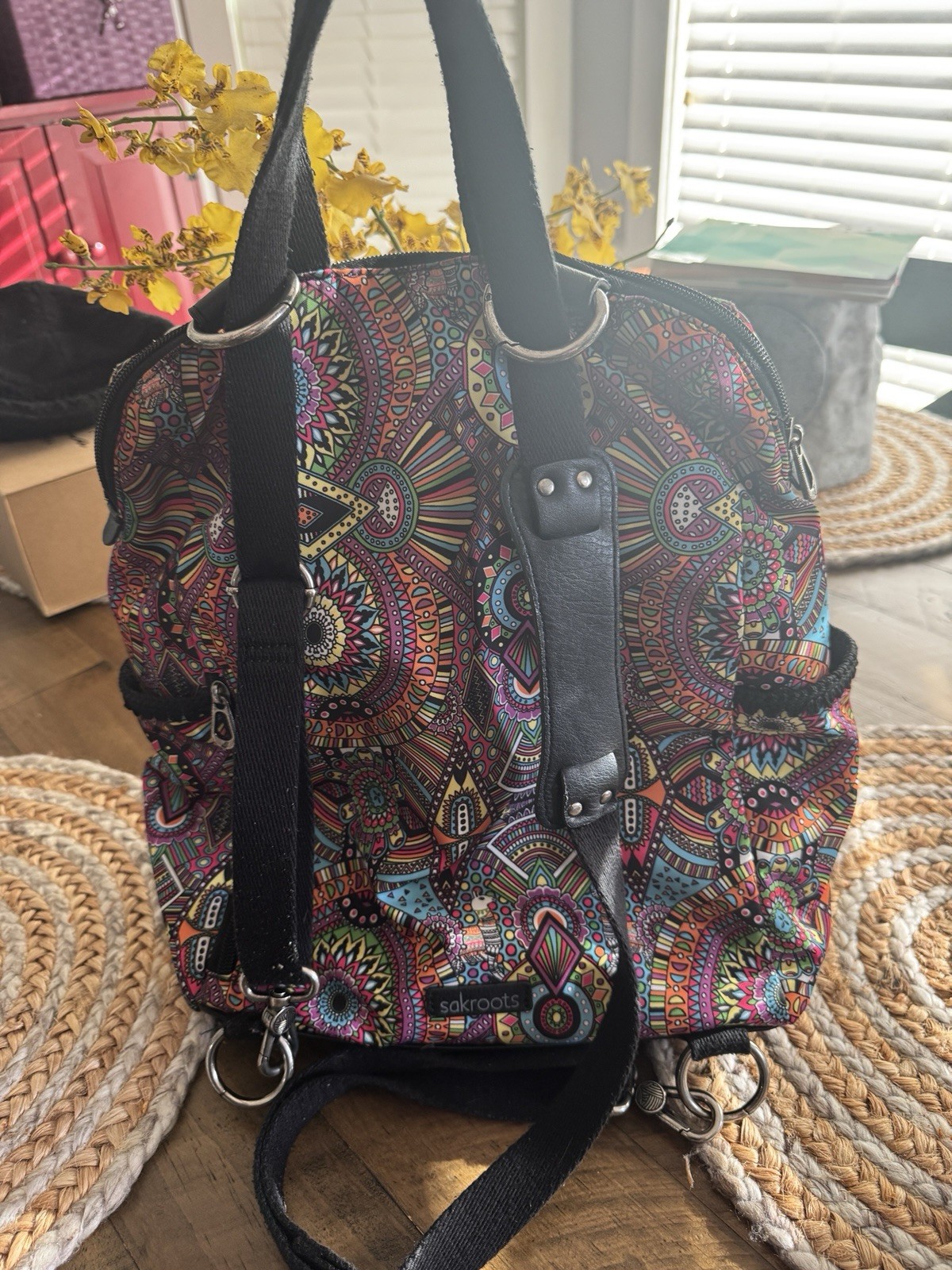 Sakroots Geometric Pattern Backpack. Excellent Co… - image 3