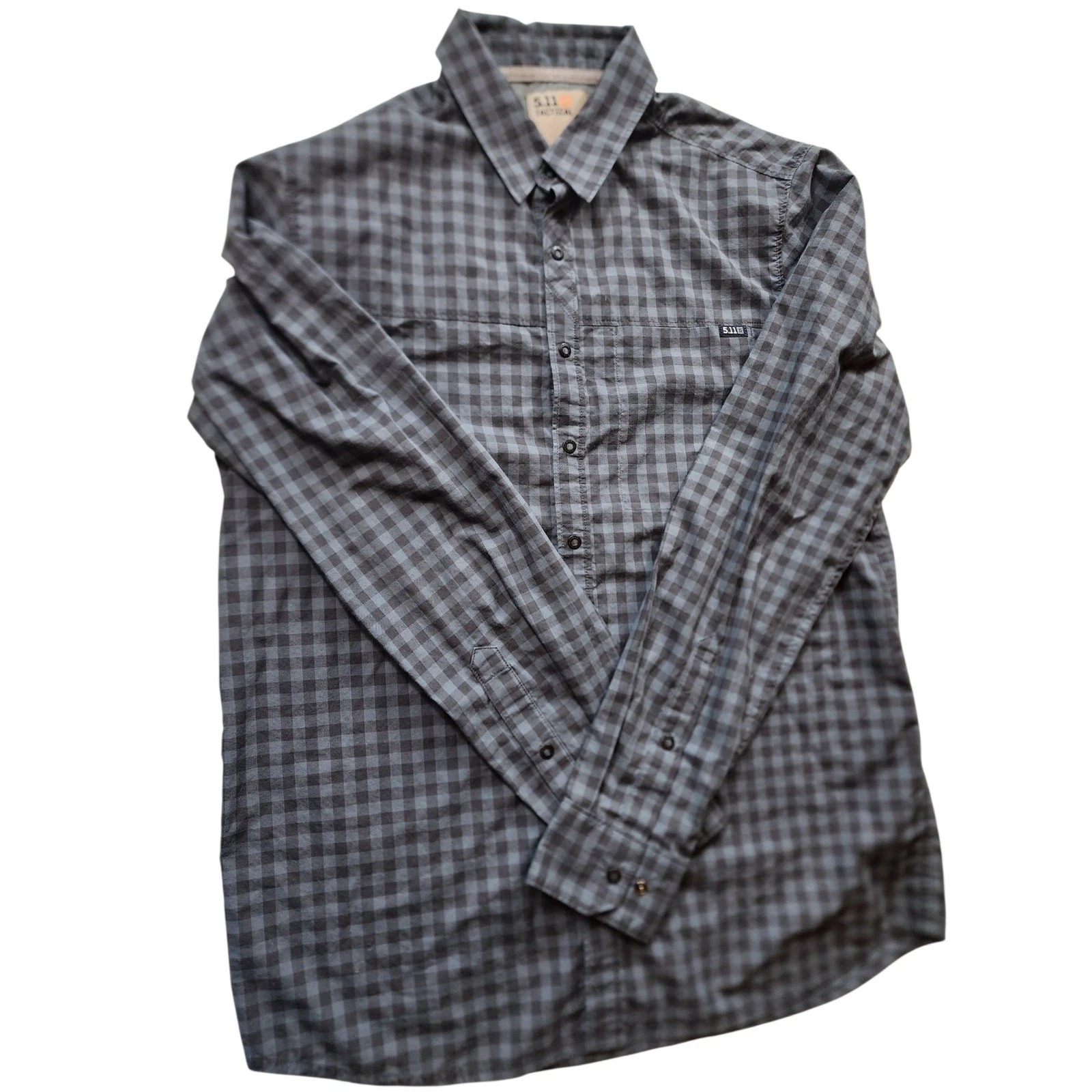 5.11 Tactical Mens Small Gray Plaid Long Sleeve Shirt Outdoor Hiking Casual
Opens in a new window or