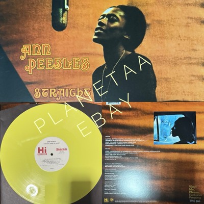 PEEBLES, ANN STRAIGHT FROM THE HEART Yellow Colored Numbered Vinyl