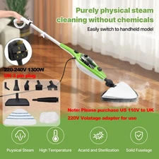 Steam Mop Cleaner 10-in-1 with Convenient Detachable Handheld Unit Floor Carpet