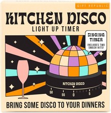   Kitchen Disco Timer   Light-Up 60-Minute Co...
