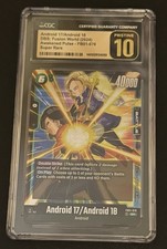 Bandai 2024 Awakened Pulse Android 17/Android 18 FB01-078 SR Foil CGC 10 EN