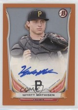 2014 Bowman Retail Prospect Auto Orange 141/250 Wyatt Mathisen #PA-WM Auto n1u