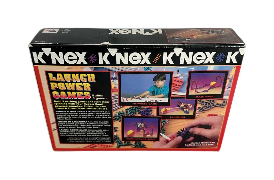 🎯 K'NEX Launch Power Games 10808 (1996) 🚀 116pcs • Build 3 Games • NEW SEALED - Image 2 of 4