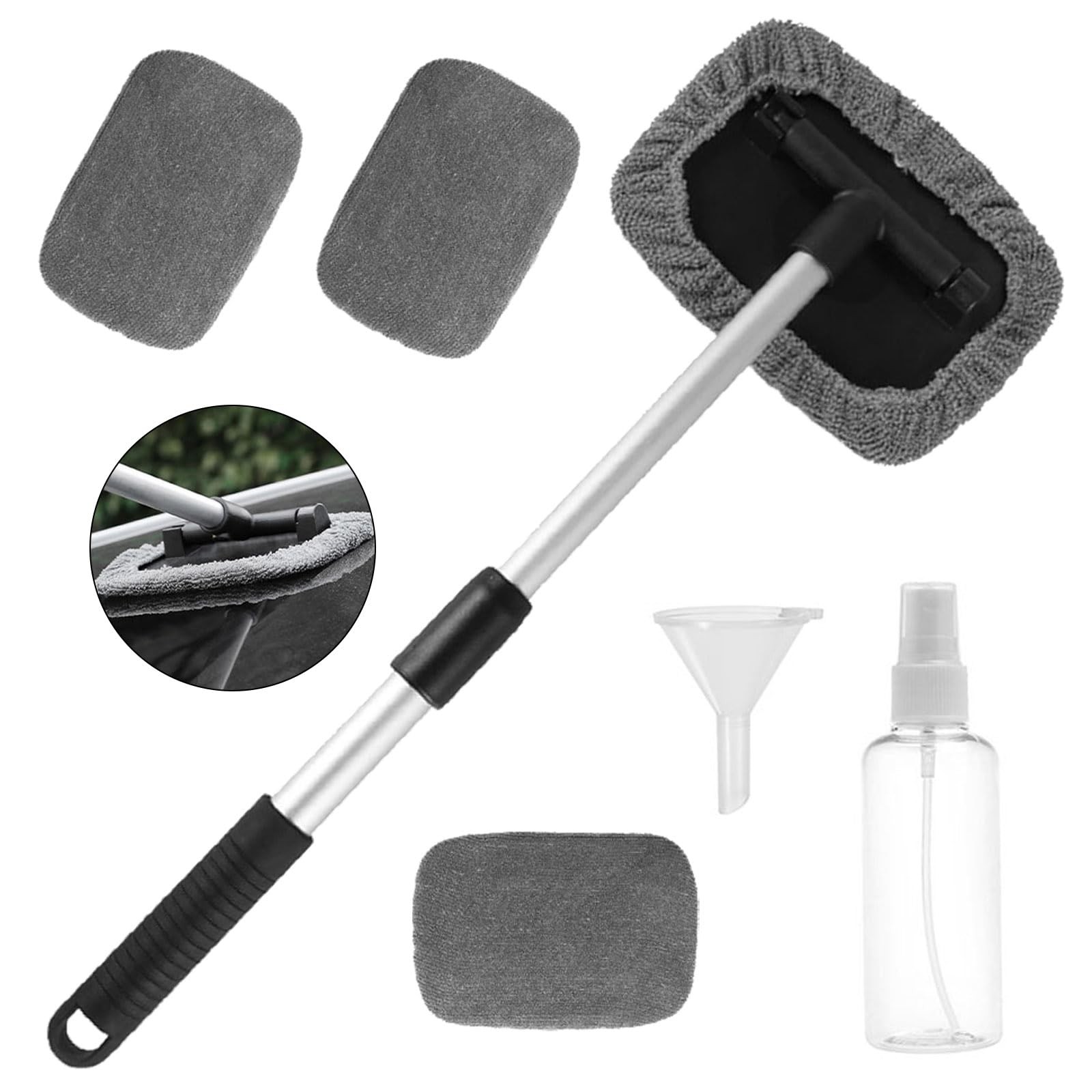 Nettoyant pare-brise intérieur avec brosse ergonomique pour éliminer la buée sans effort