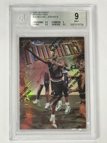 Michael Jordan [Refractor w/ Coating] #39 1997 Finest card