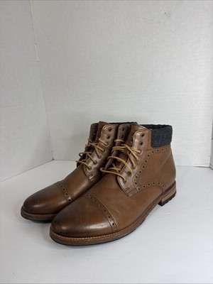 Warfield & Grand Porter Men s Cap Toe Shoe Boot Chestnut Size 9.5 US mens