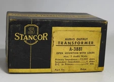 NEW OLD STOCK UNUSED ORIGINAL CARTON STANCOR A-3881 AUDIO OUTPUT TRANSFORMER