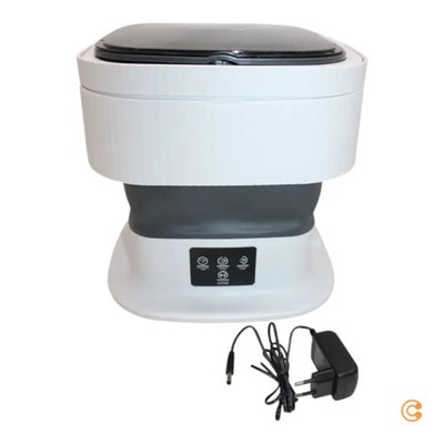 CleanMaxx Mini-Waschmaschine Falteimer Waschgerät weiß faltbar 40W 15056