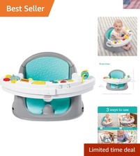 Teal Portable 3-in-1 Discovery Seat with Music Snack Tray - Toddler Essential