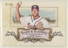 2009 Topps Allen & Ginter's Rip Cards Ripped 21/50 Derek Lowe #RC63 j3j