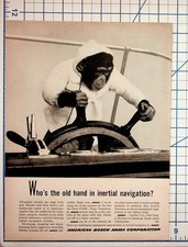 Vintage American Bosch Arma Ad Chimpanzee Inertial Navigation Missile Space Vintage American Bosch Arma Ad Chimpanzee Inertial Navigation Missile Space