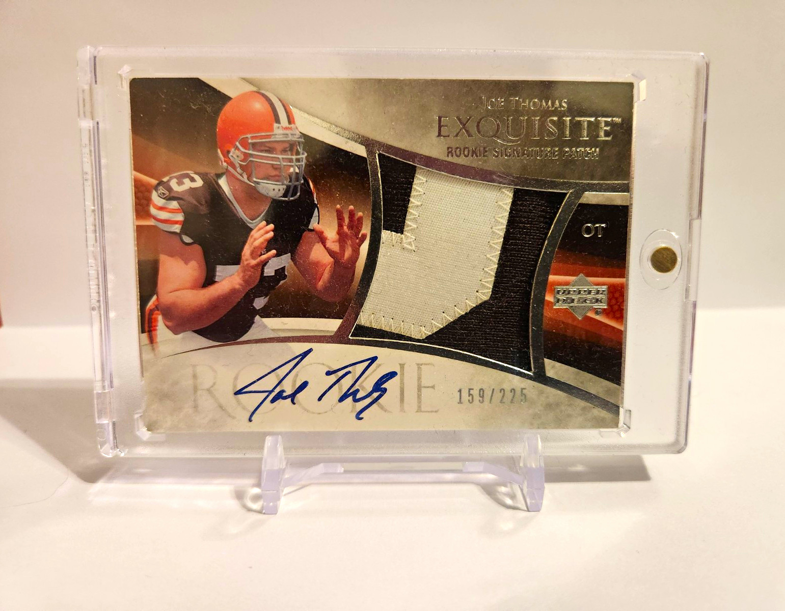 Upper Deck Exquisite Joe Thomas #120 159/225 RPA