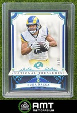 Puka Nacua 2025 Panini National Treasures Midnight 16/20 Los Angeles Rams #59