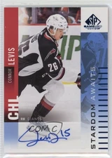 2023 Upper Deck SP Game Used CHL Edition Stardom Awaits Blue Connor Levis Auto