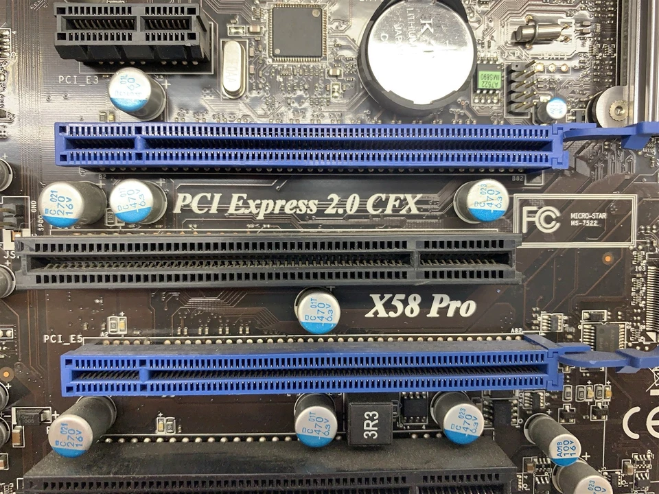 MSI X58 Pro Motherboard+CPU LGA 1366 ATX i7-940 2.93GHz 16GB IO Cooler Master V8 - Image 3 of 4