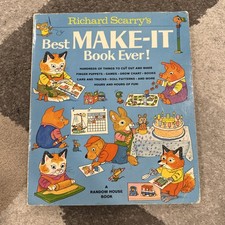 Richard Scarry the Best Make it Book Ever - Never Used - Complete vintage crafts