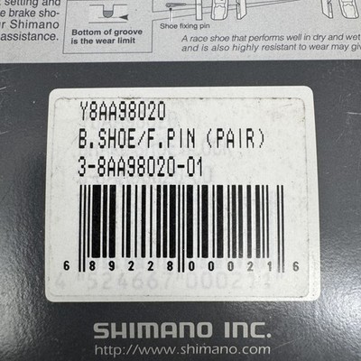 Shimano XTR V-Brake Shoe Block Inserts Pair MTB Bike Cartridge