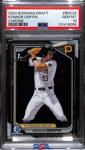 2024 Bowman Draft #BDC-22 Konnor Griffin Chrome PSA 10