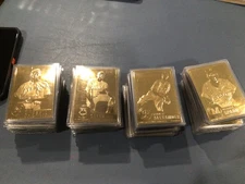 1996 DANBURY MINT BASEBALL 22KT GOLD CARDS HOF STARS VETERANS YOU PICK