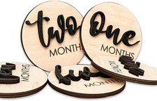 Baby Monthly Milestone, Wooden Baby Milestone Signs, Monthly Milestone Wood D...