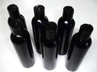 Cobalt Blue Plastic Squeeze Bottles with Disc Top Flip Cap (set of 6) open pkg — photo 8