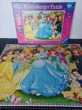 🧩 Puzzle Disney Princess XXL Ravensburger 100 pièces complet Reconditionné 👑