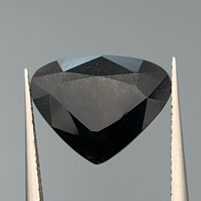 3.90ct blue rutile quartz triangle cut from afghanistan
