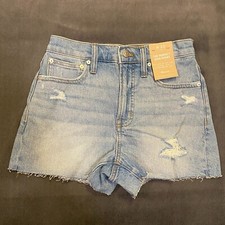 NEW Madewell The Perfect Jean Shorts Denim Women's 25 NF039 With Magic Pockets