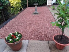 Red Granite  Decorative Gravel Chippings 20mm   - 2/3 Day Nationwide Delivery