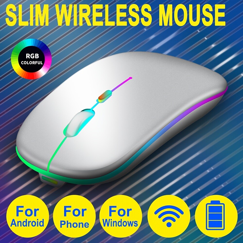 Wireless Rechargeable Ergonomic Mouse for Comfortable Use-image