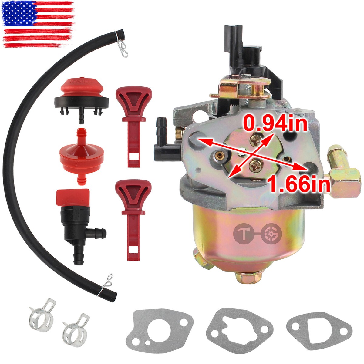 for Troy-Bilt 31AS62N2711 Storm 2410 Snow Blower Carburetor carb