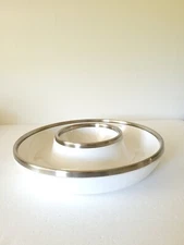 Godinger appetizer plate Chip Dip 'Siena Collection Porcelain"