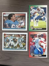 1991 Topps &amp; Score Football Card Lot Houston Oilers Warren Moon &amp; Mike Munchak