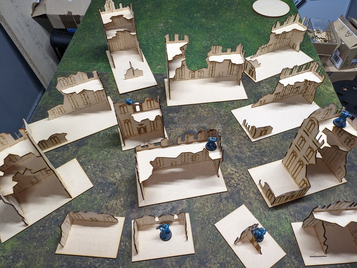 MDF Warhammer 40k New UKTC ITC Legal Tournament Ruined Buildings Terrain Wargame