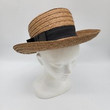 Vintage Straw Brim Styled By Original Design By MADCAPS USA