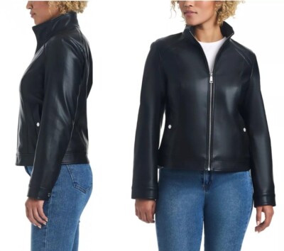 Vince Camuto Women's Viral Faux Leather Jacket