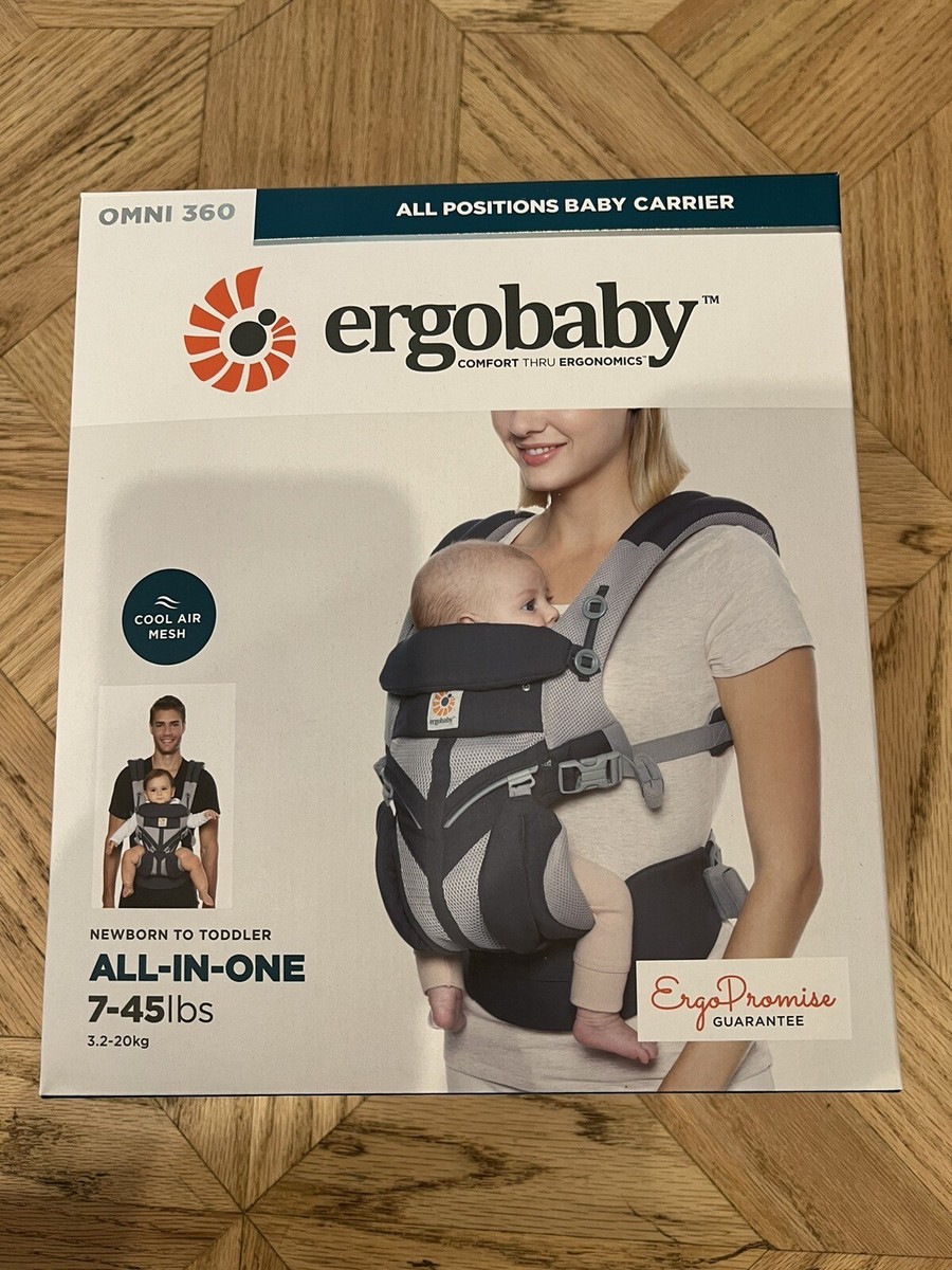 Ergobaby Omni 360 All Position Baby Carrier- CARBON GREY - 7-45