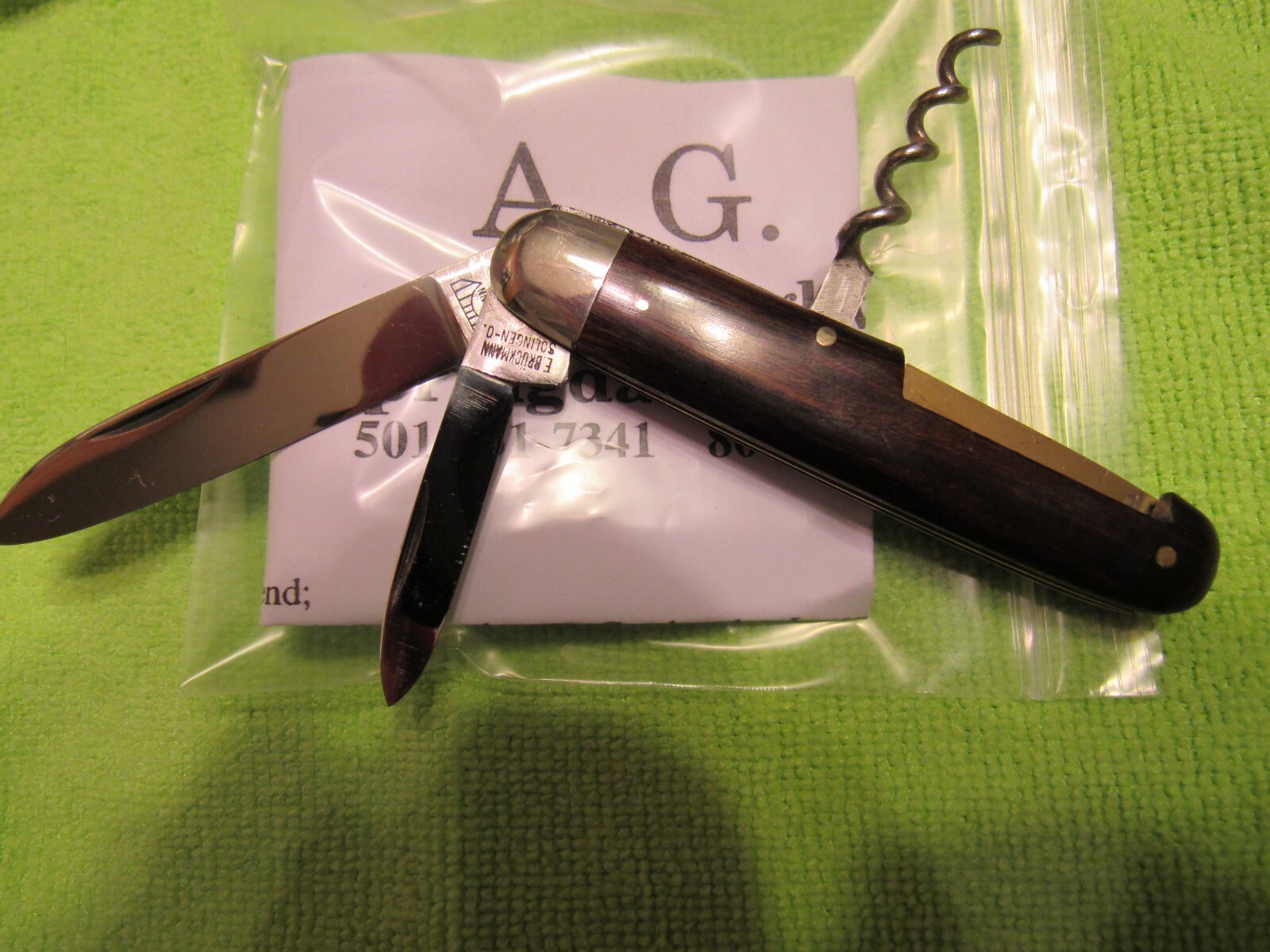 Vintage E. Bruckmann Folding Bartender's Knife. Excellent. Pre WWII. Germany eBay