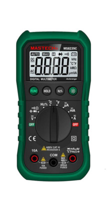 MS8239C Mastech Multimeter Digital Autorange  DCV/ACV/DCC/ACC/Ohm/Cap/Hz/Temp