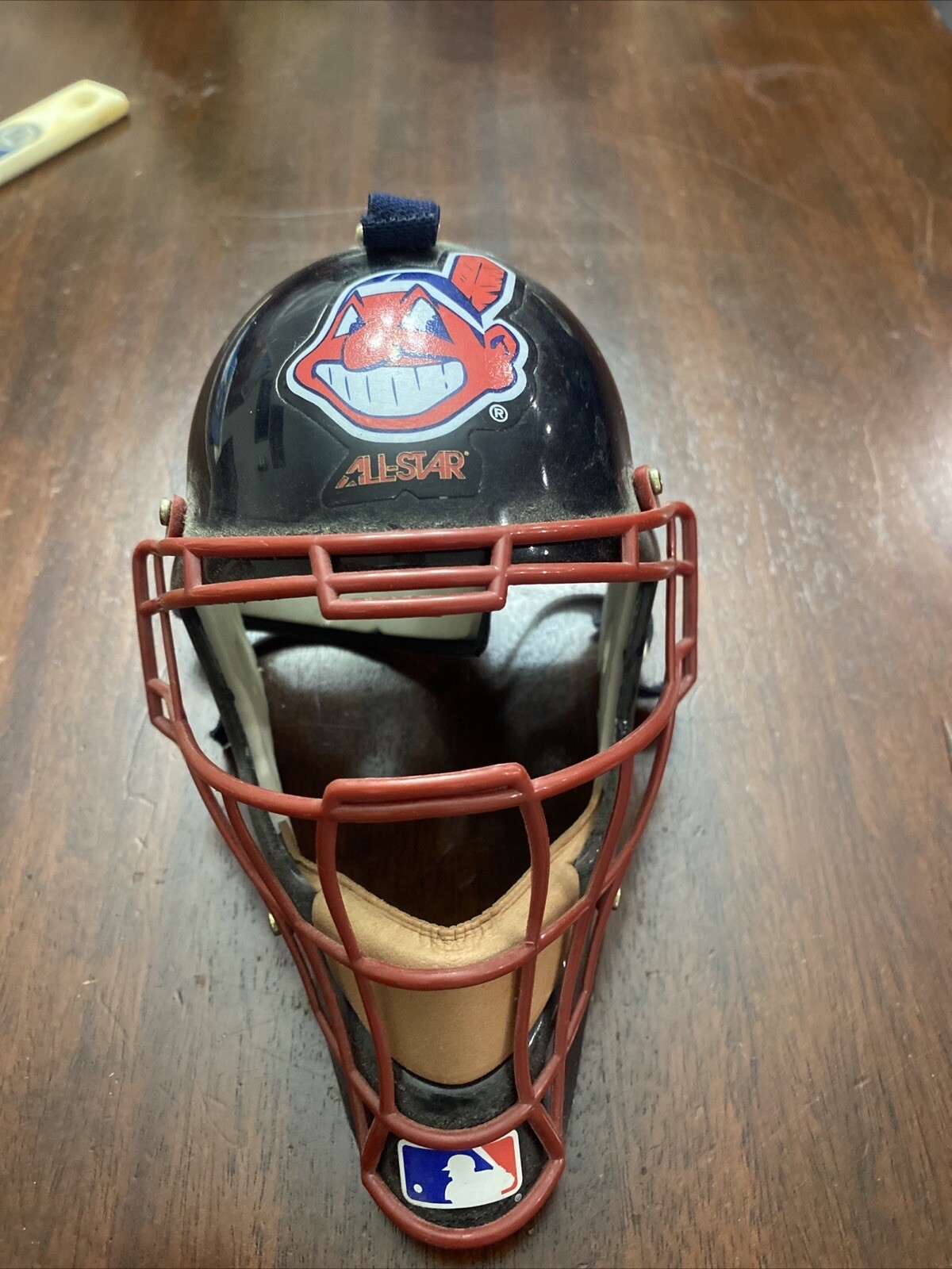 Cleveland Indians 90s Vintage Chief Wahoo Logo Mini Catchers Mask