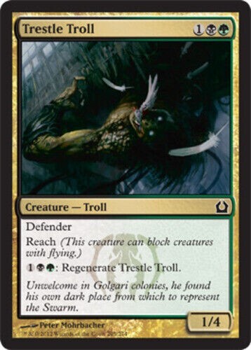 TRESTLE TROLL X 4 N/M- RETURN TO RAVNICA MAGIC THE GATHERING - Picture 1 of 1