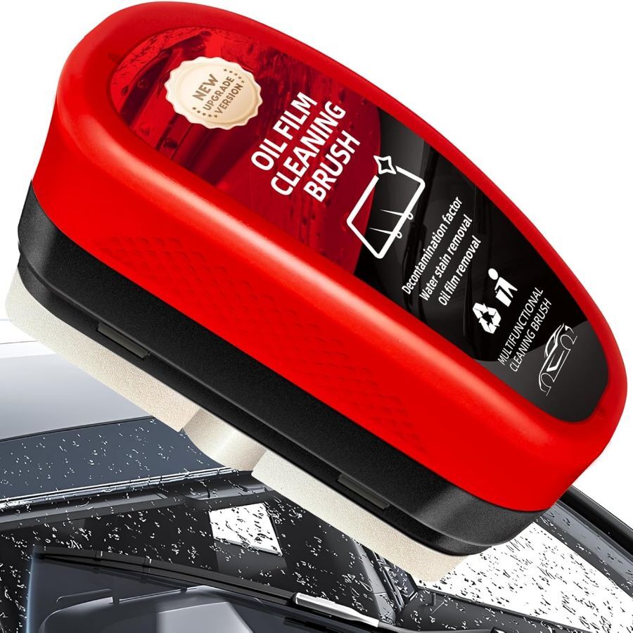 Car Windshield Oil Film Cleaner Brush with Boar Bristles