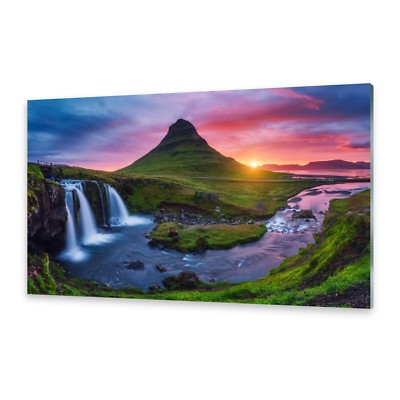 Acrylglasbilder Wandbild aus Plexiglas  Bild Kirkjufell Vulkan