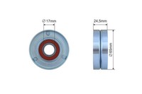NTY Spannrolle Keilrippenriemen FÜR Audi A1 A3 VW Golf 6 Polo Skoda Fabia