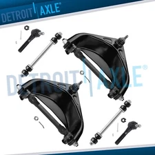 6pc Front Upper Control Arms Tie Rods for 1994-1999 Dodge Ram 1500 2500 3500 RWD