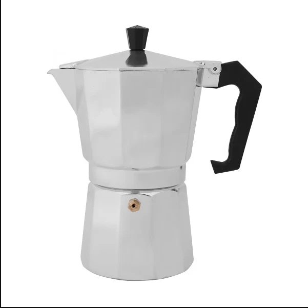 6 Cup Espresso Coffee Maker easy grip with Permanent coffee filter